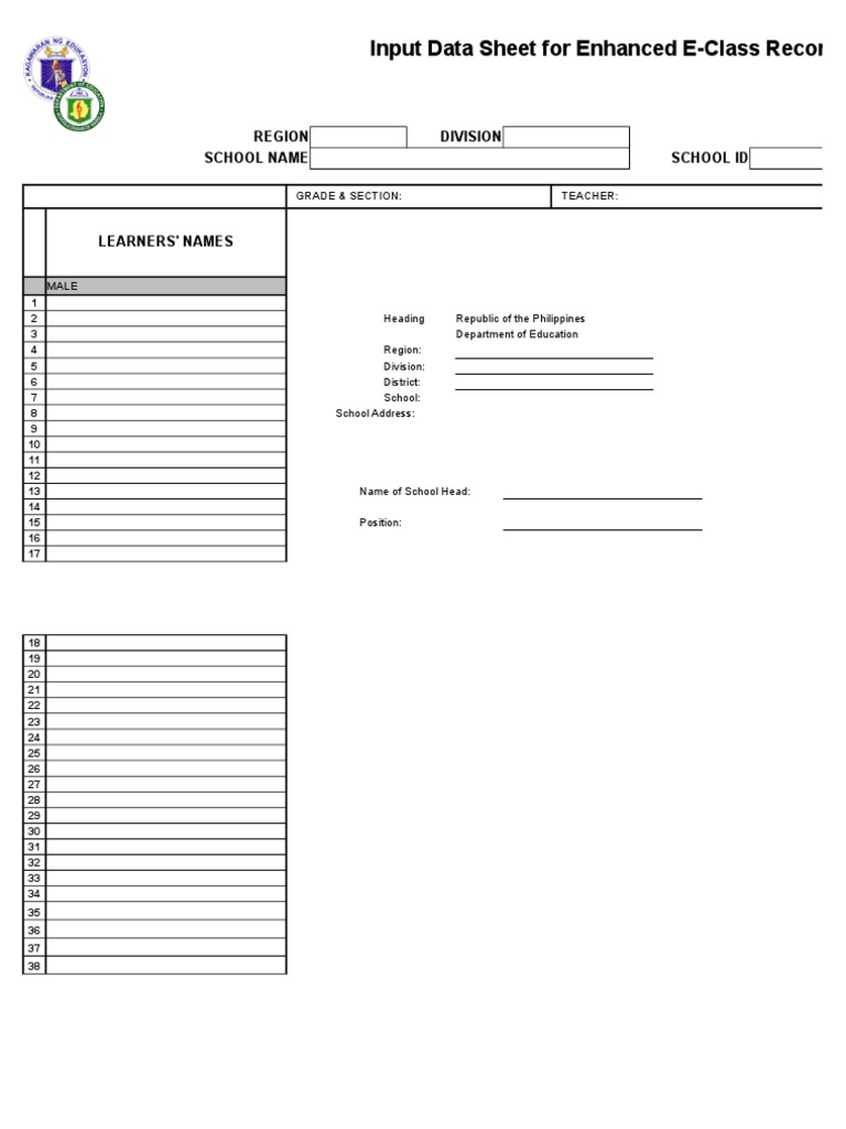 Enhanced e Classrecord Filipino | PDF | Learning | Behavior Modification