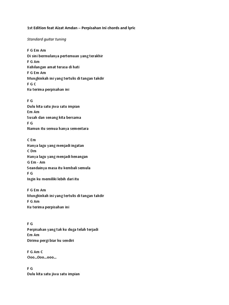 1st Edition Feat Aizat Amdan