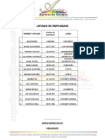 Listado de Empleados