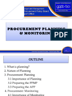02 Procurement Planning and Monitoring
