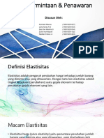 Elastisitas Permintaan & Penawaran