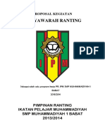 Proposal Kegiatan Musyawarah Ranting