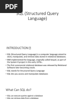 SQL (Structured Query Language)