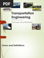 Lec 1 Introduction Transportation Engineering Millan