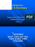 Antibiotics Uses & Resistance: Department of Microbiology Bvpmedical College Pune