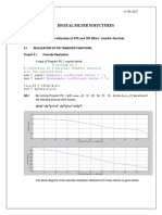 Digital Filter Structures Objective:: Objective of This Lab Is Realization of FIR and IIR Filters' Transfer Function