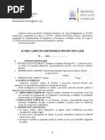 Acord cadru de parteneriat pentru educaţie