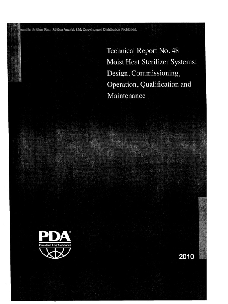 PDA Technical Report No48 Moist Heat Sterilizer Systems PDF