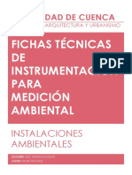 Fichas Técnicas de Instrumentación para Medición Ambiental