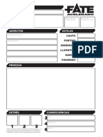 Ficha de Fate Acelerado para Imprimir