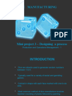 Dice Manufacturing: Production and Operations Management - 1