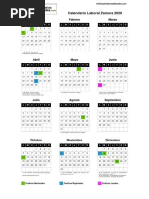 El Calendario Laboral De 2020 Recoge 12 Festivos El Dia