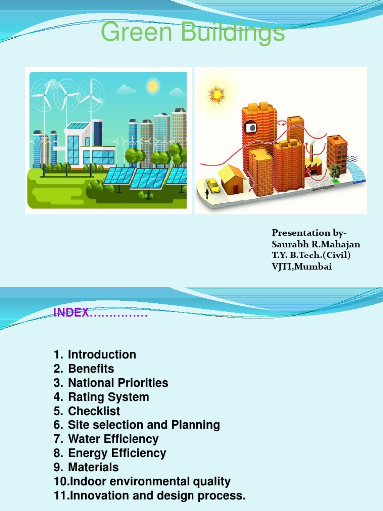 Een Building ppt-16.09.2019 | PDF | Green Building | Hvac