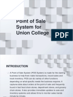 Point of Sale System (Research)