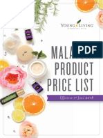 Malaysia Product Price List: Effective 1 June 2018