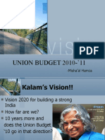 UNION BUDGET 2010-’11: KEY HIGHLIGHTS AND ANALYSIS