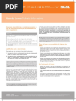 Uso de Luvas Folheto Informativo