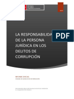 Informe La Responsabilidad de Las Personas Juridicas