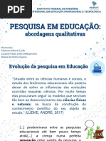 Pesquisa em educação 