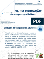 Pesquisa em Educação