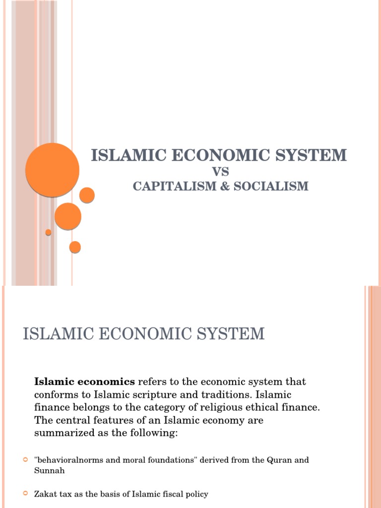 Islamic Economic System Vs Capitalism Socialism Pdf Economic