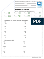 Atividade de Matematica Fracoes 4 Ou 5 Ano