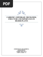 Carbonic Anhydrase: Mechanism, Structure and Importance in Higher Plants