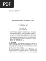 Numerical Study of Residual Thermal Stresses in MMC