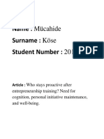Name: Mücahide Surname: Köse Student Number: 20151212