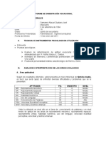 Informe Orientacion Vocacional