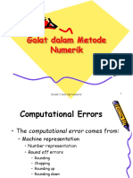 Galat Dalam Metode Numerik