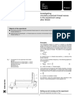 Mechanics: Investigating Circularly Polarized Thread Waves in The Experiment Setup After Melde