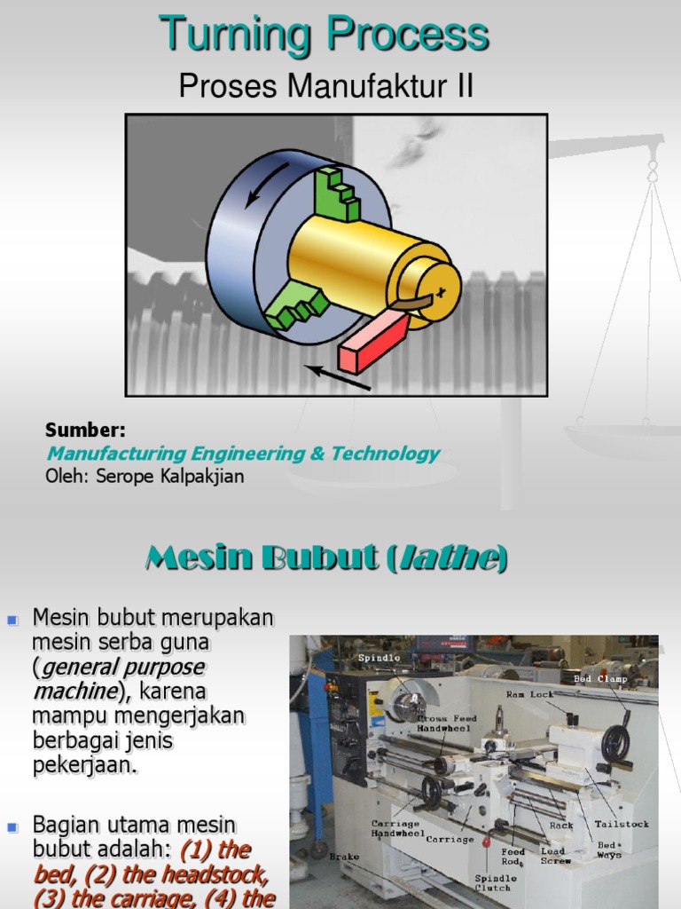 Turning Process ( ).pdf Machining Machines Free 30day Trial Scribd