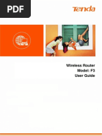 Wireless Router Model: F3 User Guide