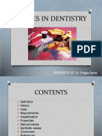 Waxes in Dentistry: PRESENTED BY: Dr. Pragya Saran
