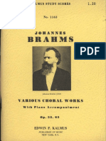 Brahms - Choral Works Op. 52 e 65 PDF