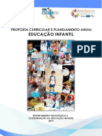 Educação Infantil planejamento anual