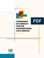 Standards of Conduct For The International Civil Service