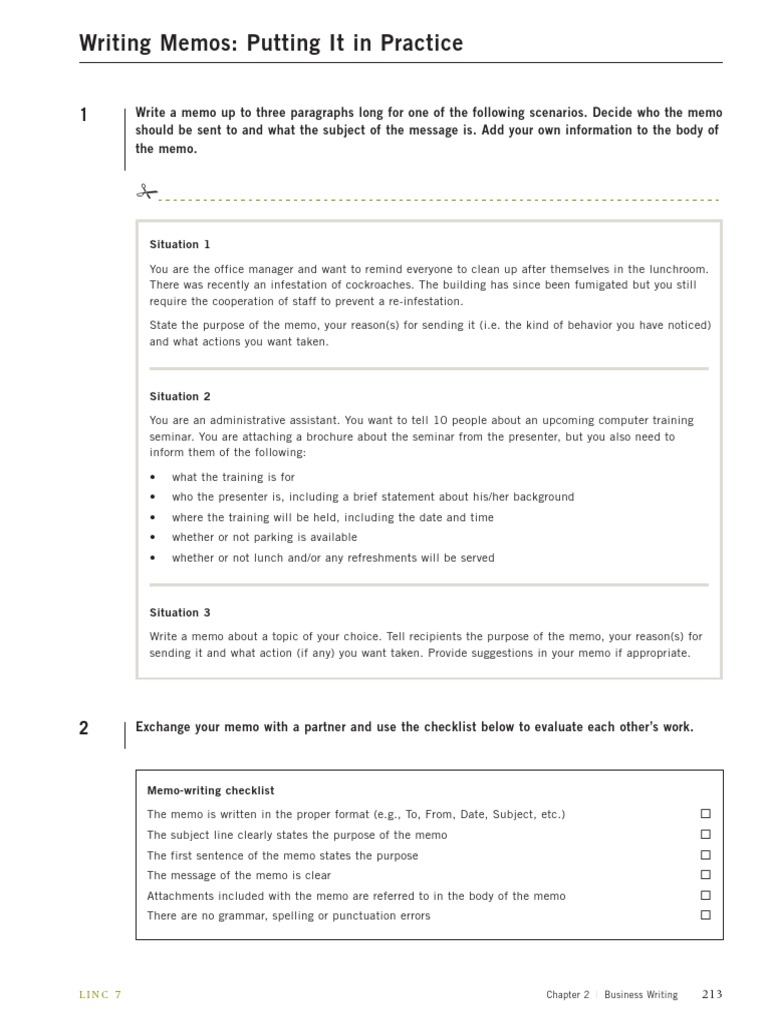 27 Writing Memos  PDF  Communication  Cognitive Science