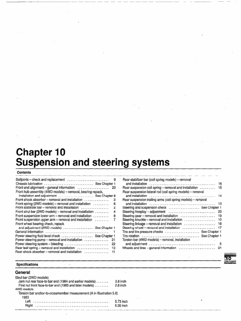 Suspension and Steering System Guide | PDF | Suspension (Vehicle ...