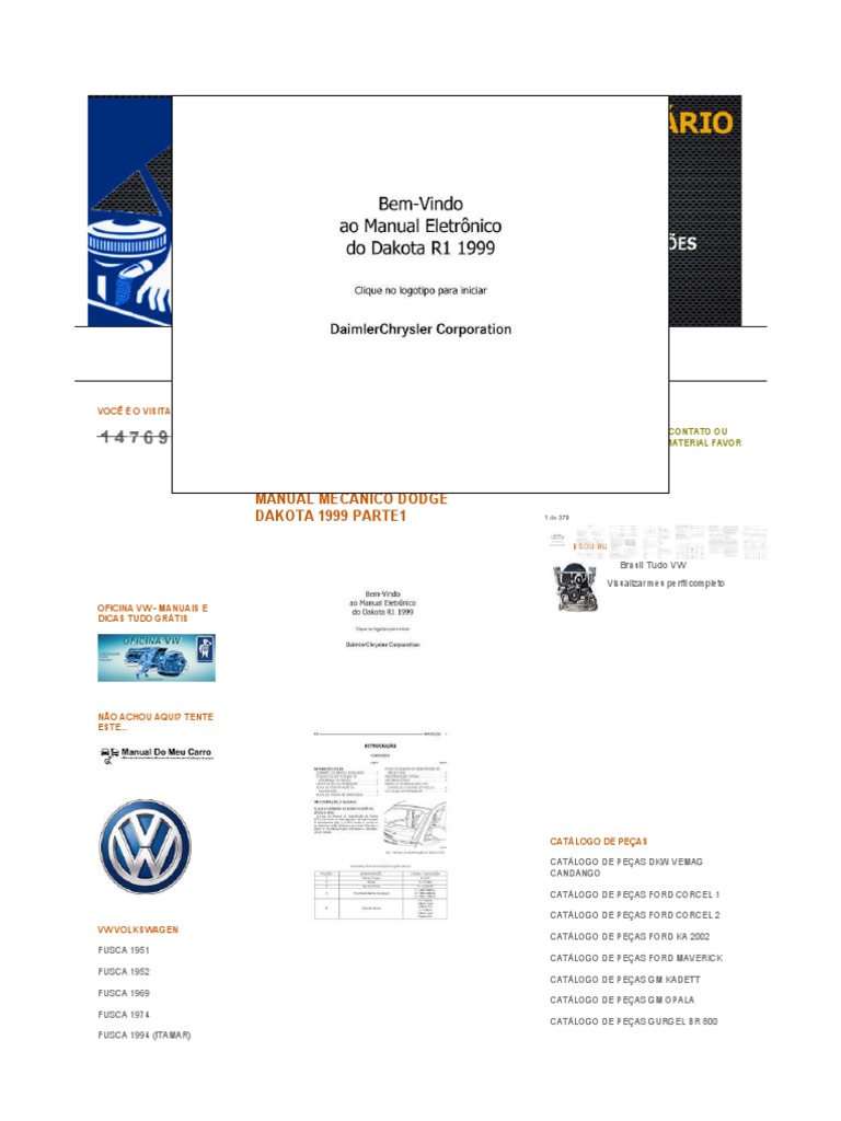 1999 DODGE DAKOTA MANUAL visual data 2