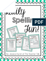 Daily Spelling Practice Freebie