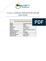 Ficha Técnica Reflector Solar Led 300w Sellmerx