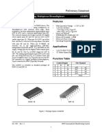 Dual 4-Channel Analog Multiplexer/Demultiplexer AZ4052