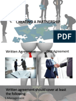 Creating A Partnership