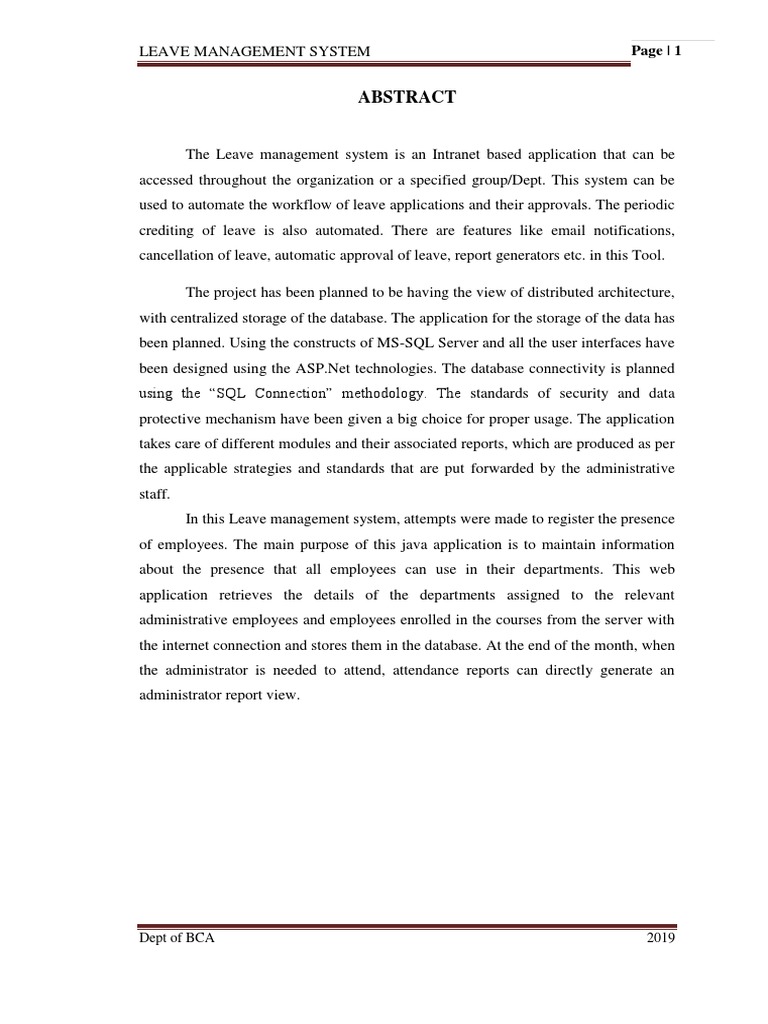 Leave Management System Download Free Pdf Microsoft Sql Server