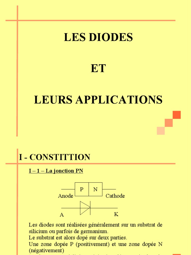 Diodes : Types, Caractéristiques et Applications | PDF | Dopage (semi ...