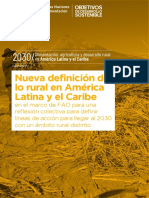 Dirven - Nueva Definición de Lo Rural en América Latina y El Caribe en El Marco de FAO para Una Reflexión Colectiva PDF