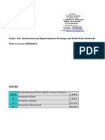 Project Title: Construction and Improvement of Drainage and Waste Water Networks Project acronym:DRAINAGE