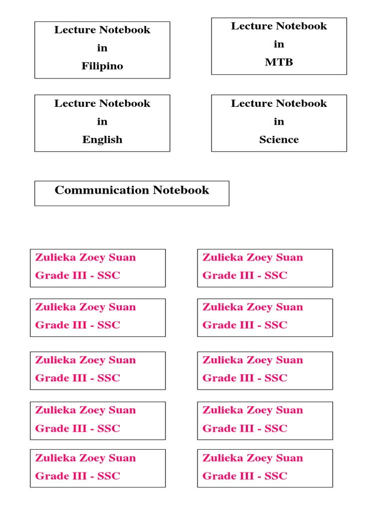 Grade III SSC Notebooks Overview | PDF